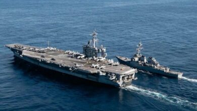 US Aircraft Carrier USS George Washington Arrives in Middle East Operations Area /USS George Washington , CENTCOM , Middle East , US Navy , Aircraft Carrier