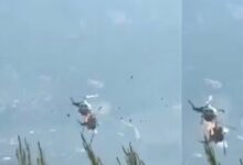 Two Helicopters Collide and Crash During Firefighting Operations West of Athens /Greece , wildfire , helicopter crash , Athens , emergency response