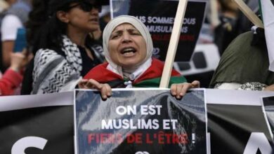 French Women Show Solidarity with Hijab Ban Proposal Sparks Social Media Outcry /France , Hijab , Religious Freedom , Social Media , Secularism