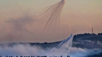 Israel Escalates Southern Lebanon Attacks with Banned Phosphorus Munitions /Israel , Lebanon , Southern Lebanon , Phosphorus Bombs , Artillery Attacks
