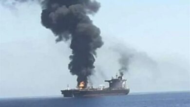 Iran's Revolutionary Guard Corps Strikes US-Linked Vessels and Oil Tankers /Iran , IRGC , Strait of Hormuz , US Navy , oil tankers