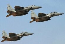 Saudi F-15 Fighter Jet Downed Over Yemen's Marib /Yemen , Saudi Arabia , F-15 , fighter jet , Marib