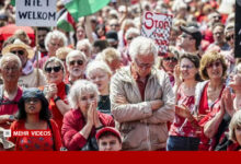 Pro-Palestine Protesters in Amsterdam Demand Boycott of Israel /Pro-Palestine protest , Amsterdam , Boycott Israel , Global solidarity , Human rights