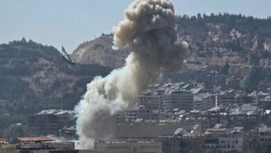 New Explosions Rock Syrian Army Munitions Depot Near Aleppo /Syria , Aleppo , Explosions , Military Depot , Civil Defense