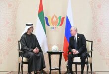 Putin Expresses Confidence in Middle East Improvement, Highlights UAE Ties /Vladimir Putin , UAE , Russia , Middle East , BRICS summit