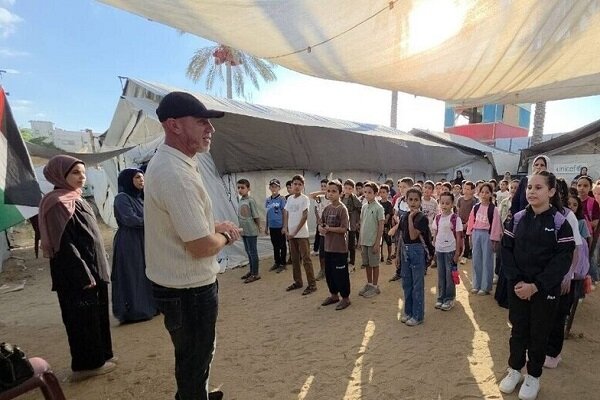 Gaza Students Begin New School Year in Tents Amidst Severe Conditions /Gaza education , school year , tent schools , humanitarian crisis , Palestinian students