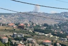 Israel Conducts Major Bombardment and Explosions in Southern Lebanon /Southern Lebanon , Israeli airstrikes , Al-Qantarah , Barachit , Bani Hayyan