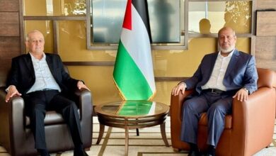 Hamas and PFLP Leaders Discuss Political Developments and Palestinian Rights /Hamas , PFLP , Palestinian political developments , Israeli violations , Gaza blockade