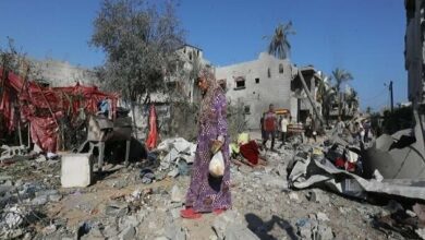 Palestinian Martyred in Khan Younis Refugee Camp Attack /Gaza , Khan Younis , Palestinian , Israel , Refugee Camp