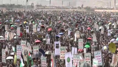 Yemen Stages Massive Protests in Support of Armed Forces Amidst Ongoing Blockade /Yemen , Ansar Allah , Armed Forces , Protest , Blockade