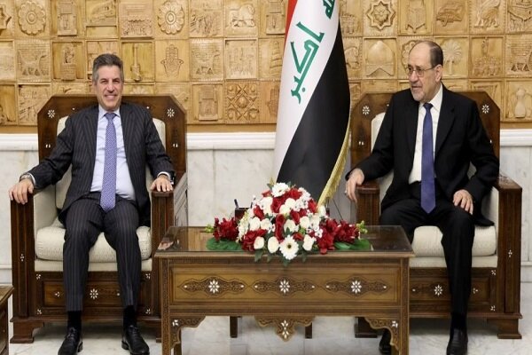 Iraqi Political Leader Al-Maliki Discusses Security, Sovereignty with US Chargé d'Affaires in Baghdad /Nouri al-Maliki , Steven Fagin , Iraq , United States , Baghdad