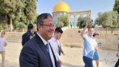 Israeli Minister Ben-Gvir Enters Al-Aqsa Mosque Amid Settler Incursions /Itamar Ben-Gvir , Al-Aqsa Mosque , Settler Incursions , Sukkot , Western Wall