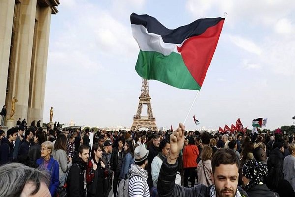 Anti-Zionist Demonstration Held in Paris, France /Paris , France , Anti-Zionist , Palestine , Gaza