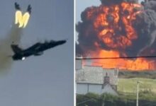 Two RAF Pilots Injured After Hawk Jet Crashes in Wales /RAF , Royal Air Force , Hawk Jet , Aircraft Crash , Wales