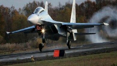 Russian Su-30 Fighter Jet Crashes During Training Flight in Kaliningrad /Russia , Su-30 , fighter jet , Kaliningrad , military aviation