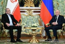 Putin Commends Iran's Genuine Efforts to End Middle East Conflict /Vladimir Putin , Masoud Pezeshkian , Iran , Russia , Middle East conflict