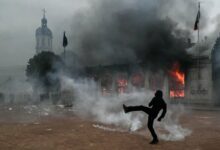 French Protesters Set Fire to Lyon Tourism Office Amidst Ongoing Unrest /France protests , Lyon unrest , tourism office fire , student demonstrations , Yellow Vest movement