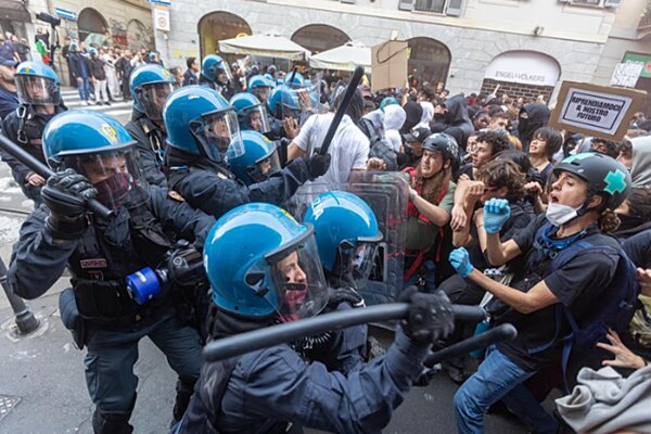 Italian Deputy PM Threatens Protesters Amidst Escalating Unrest /Italy , Milan , protests , living costs , security