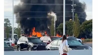 Massive Fire Erupts at Oil Recycling Company in South Carolina, USA /South Carolina , Fire , Oil Recycling , Emergency Response , M&M Waste Oil Service