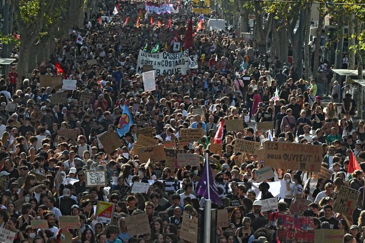 French Student Protests Escalate with Nationwide Demonstrations /France , student protests , education , demonstrations , government response