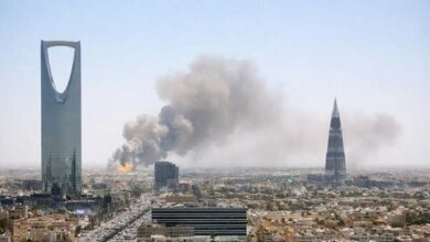 Explosions Heard in Riyadh, Saudi Drone Downed Over Yemen /Riyadh explosions , Saudi drone downed , Yemen conflict , Al Jawf province , aviation disruption
