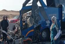 Deadly Bus Collision in Egypt Claims 13 Lives, Injures 20 /Egypt , traffic accident , bus crash , Assiut , road safety