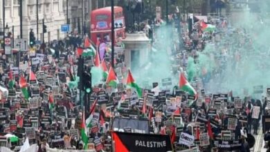 London Police Impose Strict Limits on Pro-Palestine Student March /London , Palestine , Pro-Palestine , Student Protest , Gaza War