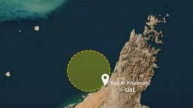 Maritime Alert Issued to Vessels Near UAE Coast /maritime , UAE , Ras Al Khaimah , vessels , maritime security