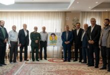 رونمایی از پوستر ورزشکار بسیجی شهید "حسین دلیراکبری" در تبریز