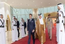 ماکرون وارد قطر شد