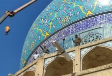اصلاح و ساماندهی 50 ناودان در بناهای تاریخی میدان نقشجهان اصفهان