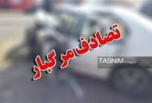 جان‌باختن 2 برادر در سانحه رانندگی در قزوین