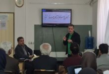 استاد برجسته خوشنویسی کشور در بیرجند از ظرایف سطرنویسی گفت