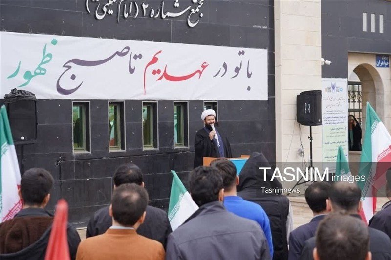 اجتماع «هم‌عهدیم» دانشجویان زنجان در پی ابلاغ پیام رهبری+تصاویر
