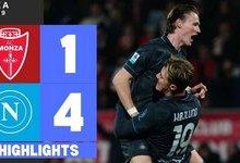پیروزی پرگل ناپولی برابر مونتسا در هفته نهم سری آ