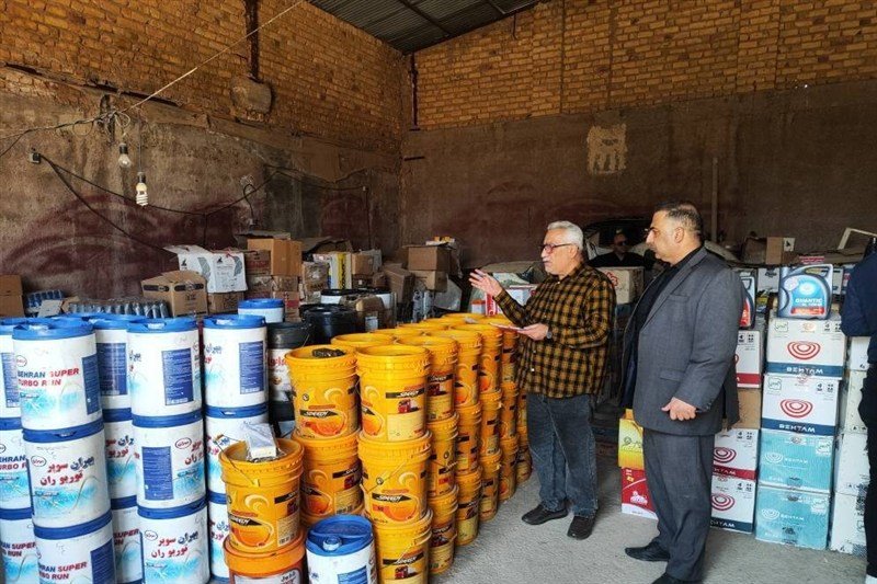 توقیف محموله 5 هزار لیتری روغن موتور در شیراز