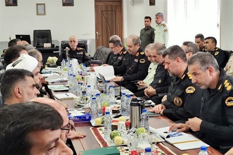 بازدیدمعاون فرمانده کل انتظامی ازروند شکل‌گیری ستاد انتظامی جنوب کرمان