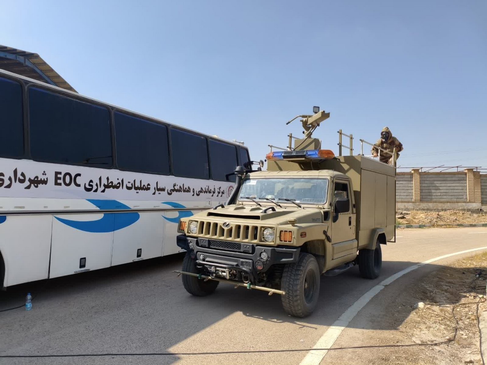 برگزاری رزمایش تخصصی نشت آمونیاک در شیراز