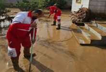 امدادرسانی هلالاحمر به ۱۷ نفر متاثر از سیل و آبگرفتگی