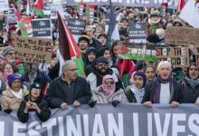 تظاهرات اسکاتلندی‌ها در حمایت از فلسطین