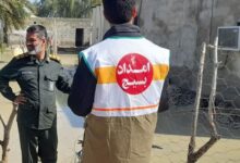 حضور گروههای جهادی سپاه در کنار سیلزدگان روستای زهریکار جاسک +عکس