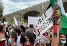 ورود معترضان حامی فلسطین به ساختمان دانشگاه میشیگان