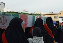 استقبال دهه هشتادیها از پیکر مطهر شهدای گمنام