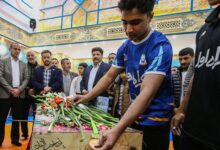 اهدا مدال قهرمانی به قهرمان گمنام