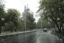 باد و باران در راه تهران