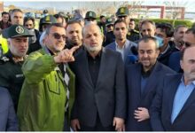 بازدید وزیر کشور از محل آتش سوزی منطقه ویژه بیرجند
