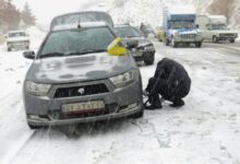 تردد در جادههای کوهستانی گلستان با زنجیرچرخ ممکن است