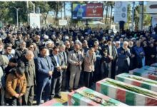 تشییع پیکر شهدای گمنام در زاهدان
