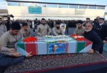 تشییع پیکر شهید مدافع حرم یعقوبی بر روی دستان مردمان رشت