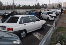 تصادف 10 خودرو در جاده تربت‌حیدریه-مشهد به علت طوفان شن